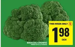 Food Basics BROCCOLI CROWNS offer