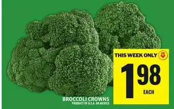 Food Basics BROCCOLI CROWNS offer