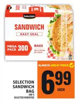 Food Basics SELECTION SANDWICH BAG offer