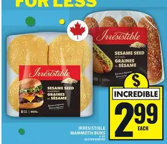 Food Basics IRRESISTIBLE MAMMOTH BUNS offer