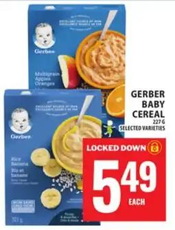 Food Basics GERBER BABY CEREAL offer