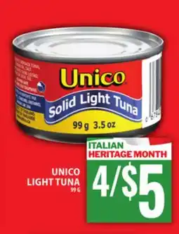 Food Basics UNICO LIGHT TUNA offer