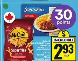 Food Basics McCAIN FRENCH FRIES OR SWANSON MEALS offer