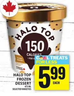 Food Basics HALO TOP FROZEN DESSERT offer