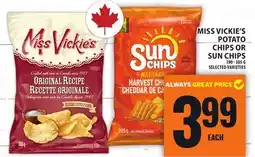Food Basics MISS VICKIE'S POTATO CHIPS OR SUN CHIPS offer