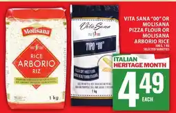 Food Basics VITA SANA 00 OR MOLISANA PIZZA FLOUR OR MOLISANA ARBORIO RICE offer