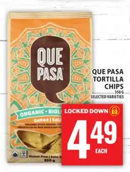 Food Basics QUE PASA TORTILLA CHIPS offer