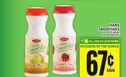 Food Basics HANS SMOOTHIES offer
