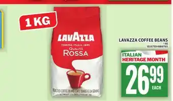 Food Basics LAVAZZA COFFEE BEANS offer