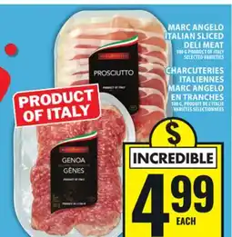 Food Basics MARC ANGELO ITALIAN SLICED DELI MEAT offer