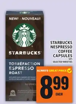 Food Basics STARBUCKS NESPRESSO COFFEE CAPSULES offer