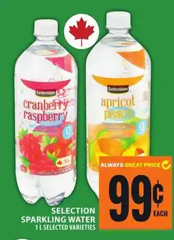Food Basics SELECTION SPARKLING WATER offer