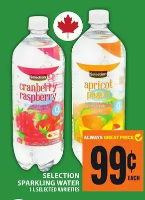 Food Basics SELECTION SPARKLING WATER offer
