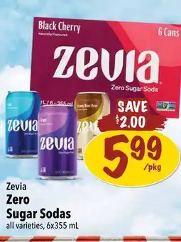 Farm Boy Zevia Zero Sugar Sodas offer
