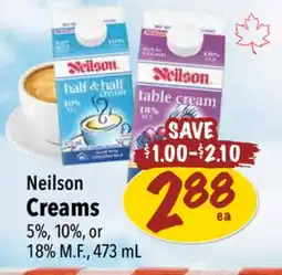 Farm Boy Neilson Creams 5%, 10%, or 18% M. F., 473 mL offer