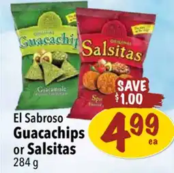 Farm Boy El Sabroso Guacachips or Salsitas offer