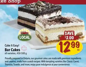 Farm Boy Bar Cakes offer