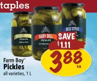 Farm Boy Farm Boy Pickles offer
