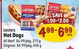 Farm Boy Lesters Hot Dogs offer