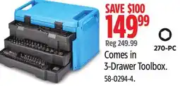 Canadian Tire Comes in 3-Drawer Toolbox offer