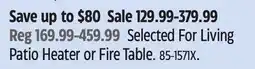 Canadian Tire For Living Selected For Living Patio Heater or Fire Table offer