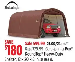 Canadian Tire Garage-in-a-Box RoundTop Heavy-Duty Shelter offer