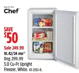 Canadian Tire Master- Chef 3.0 Cu-Ft Upright Freezer offer
