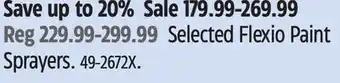Canadian Tire Wagner Selected Flexio Paint Sprayers offer