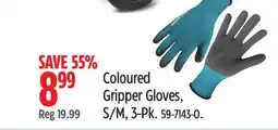 Canadian Tire Yardworks Coloured Gripper Gloves offer