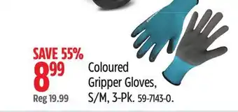 Canadian Tire Yardworks Coloured Gripper Gloves offer