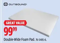 Canadian Tire Double-Wide Foam Pad offer