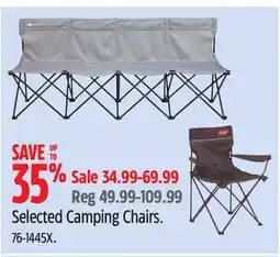 Canadian Tire Selected Camping Chairs offer