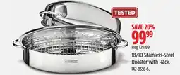 Canadian Tire 18/10 Stainless-Steel Roaster with Rack offer