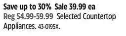 Canadian Tire MASTER Chef Selected Countertop Appliances offer