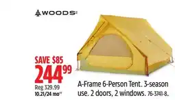 Canadian Tire Woods A-Frame 6-Person Tent offer