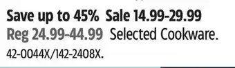Canadian Tire T-fal Selected Cookware offer