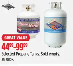 Canadian Tire Selected Propane Tanks offer