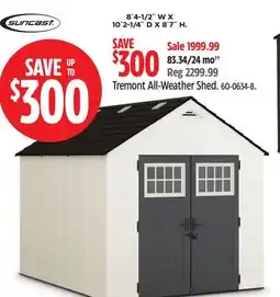 Canadian Tire Tremont All-Weather Shed offer