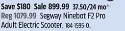 Canadian Tire Segway Ninebot F2 Pro Adult Electric Scooter offer