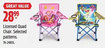 Canadian Tire Licensed Quad Chair offer