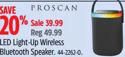 Canadian Tire LED Light-Up Wireless Bluetooth Speaker offer