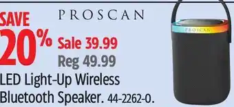 Canadian Tire LED Light-Up Wireless Bluetooth Speaker offer