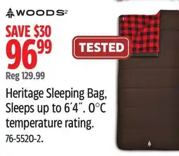 Canadian Tire Heritage Sleeping Bag, Sleeps up to 6´4˝ offer
