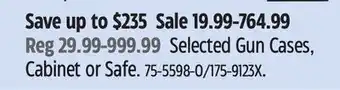 Canadian Tire Plano Selected Gun Cases, Cabinet or Safe offer