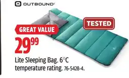 Canadian Tire Lite Sleeping Bag offer