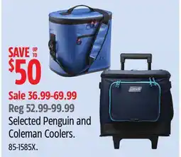 Canadian Tire Penguin Selected Penguin and Coleman Coolers offer