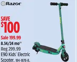 Canadian Tire Razor E90 Kids' Electric Scooter offer