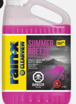 Canadian Tire Rain-X Summer Breeze Scented Washer Fluid, 0°C, 3.78L offer