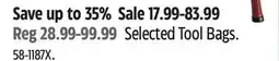 Canadian Tire Selected Tool Bags offer