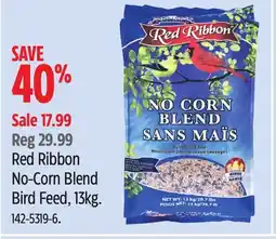 Canadian Tire Red Ribbon No-Corn Blend Bird Feed, 13kg offer